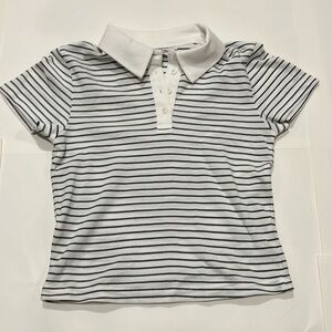 Used Miss Selfridge Striped Collard Shirt